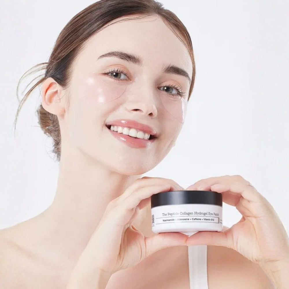 Hydrogel-Augenpads mit Peptiden und Kollagen